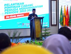 Wakil Walikota Metro, Qomaru Hadiri Pelantikan Pemuda Muhammadiyah Kota Metro